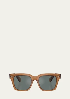 Oliver PeoplesMen's Ov5564su Polarized Square Sunglasses
