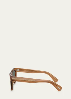 Oliver PeoplesMen's Ov5564su Polarized Square Sunglasses