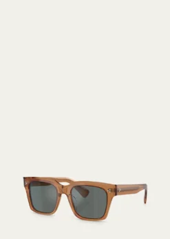 Oliver PeoplesMen's Ov5564su Polarized Square Sunglasses