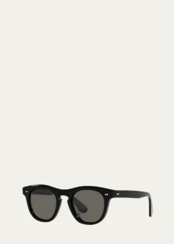 Oliver PeoplesRorke Round Acetate & Crystal Sunglasses