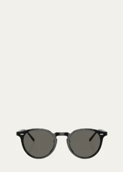 Oliver PeoplesRound Acetate Sunglasses