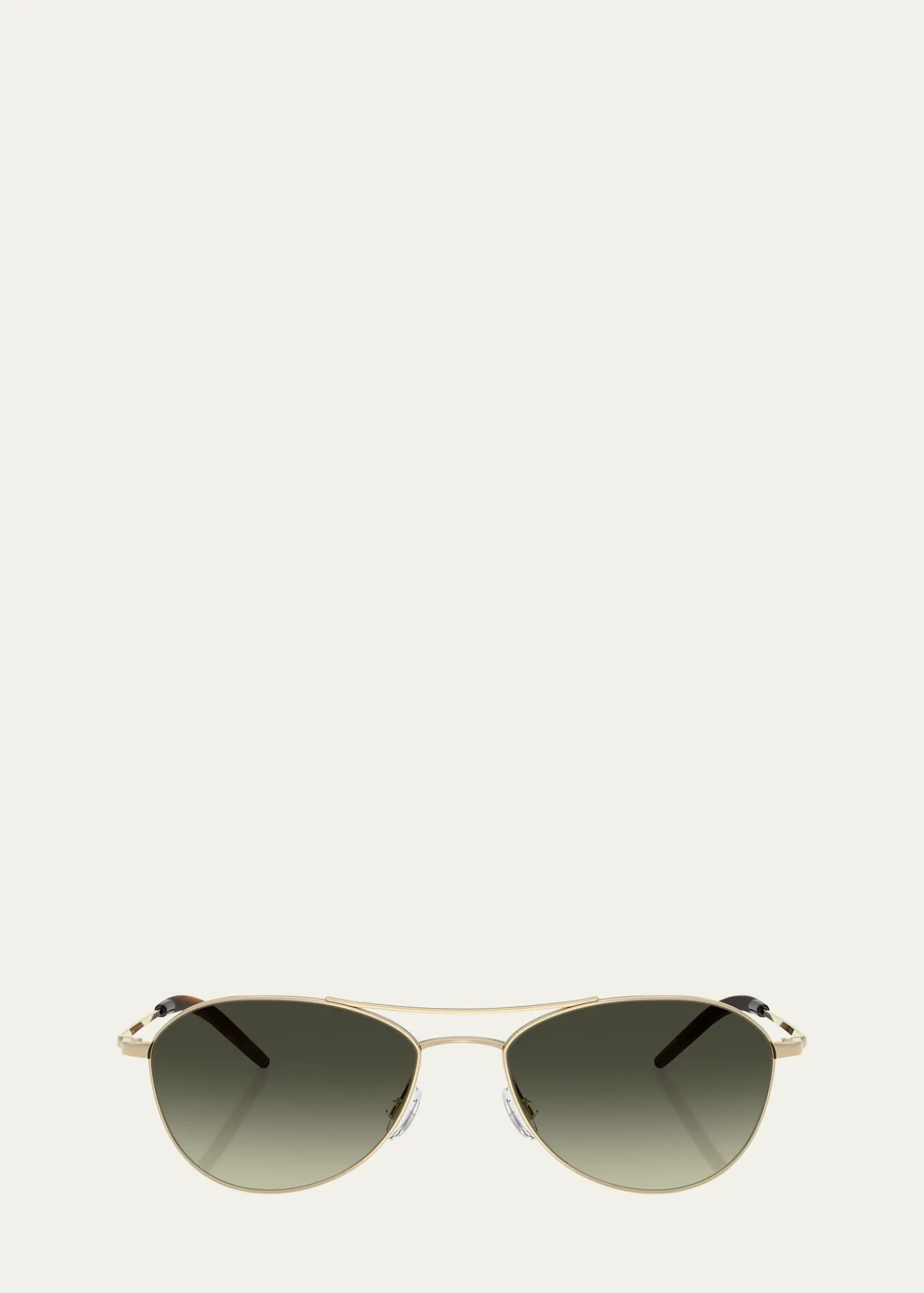 Oliver PeoplesAero II Steel Aviator Sunglasses