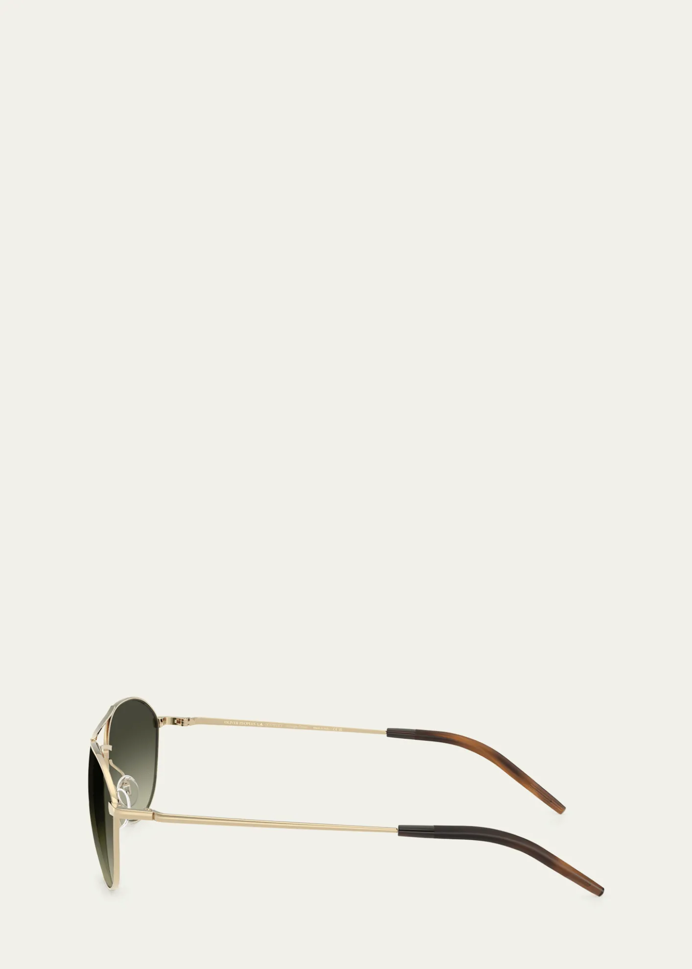 Oliver PeoplesAero II Steel Aviator Sunglasses