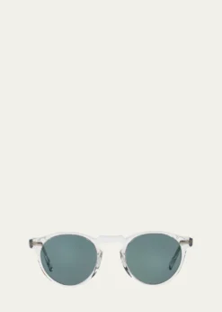 Oliver PeoplesMen's Gregory Peck 47 Round Sunglasses