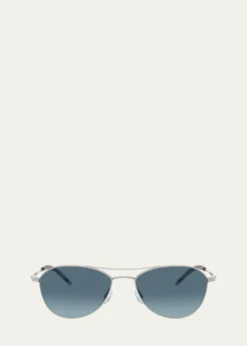 Oliver PeoplesMen's OV1358S Aviator Sunglasses