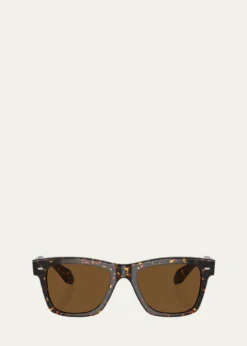 Oliver PeoplesMen's ov5552su Polarized Rectangle Sunglasses