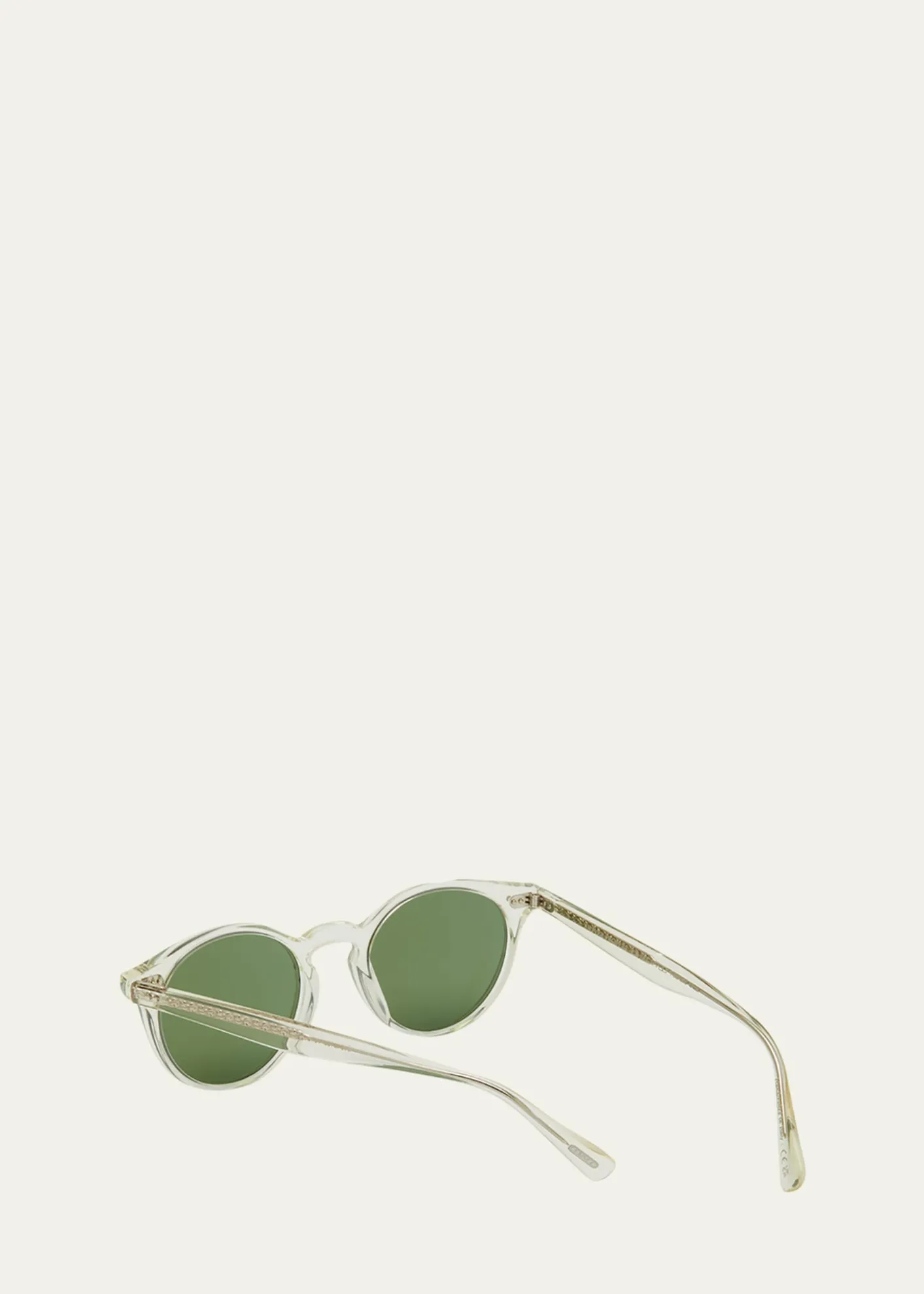 Oliver PeoplesMen's Romare Sun Keyhole-Bridge Round Sunglasses