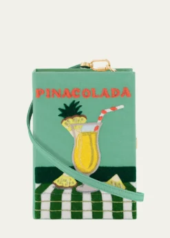 Olympia Le-TanPina Colada Book Clutch Bag with Strap