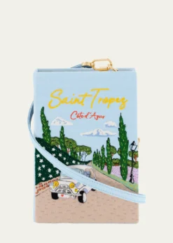 Olympia Le-TanSaint Tropez Book Clutch Bag with Strap