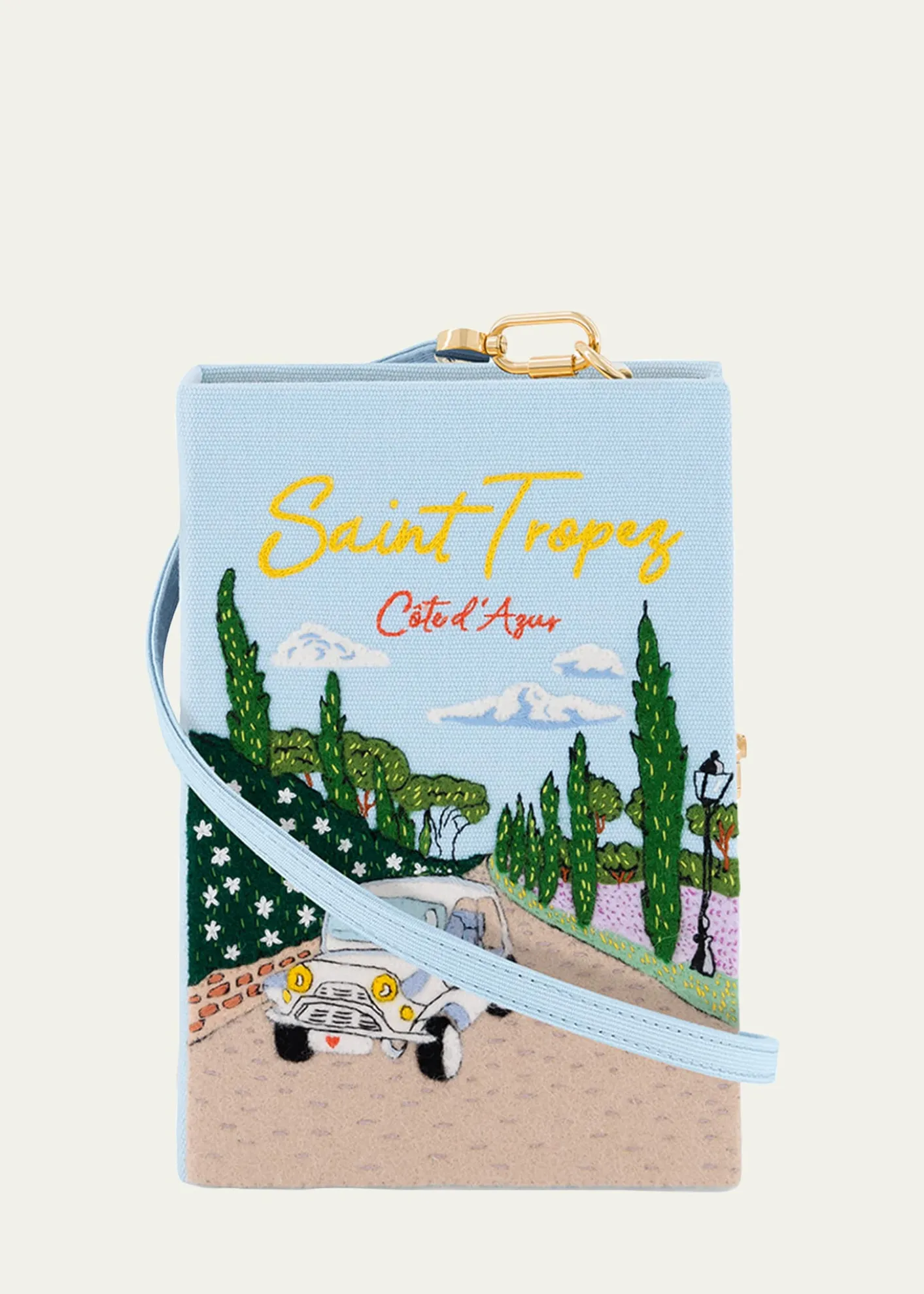 Olympia Le-TanSaint Tropez Book Clutch Bag with Strap