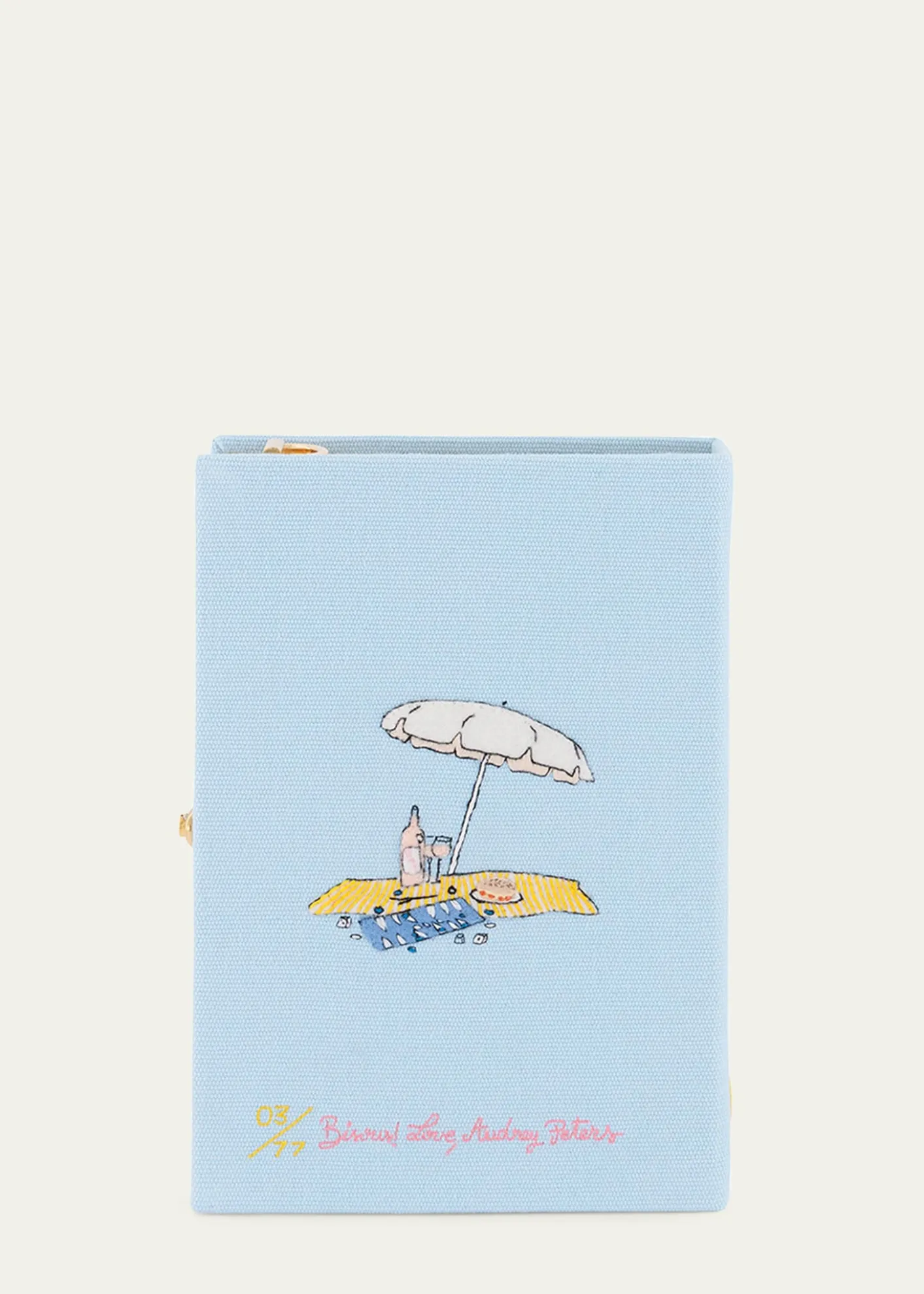 Olympia Le-TanSaint Tropez Book Clutch Bag with Strap