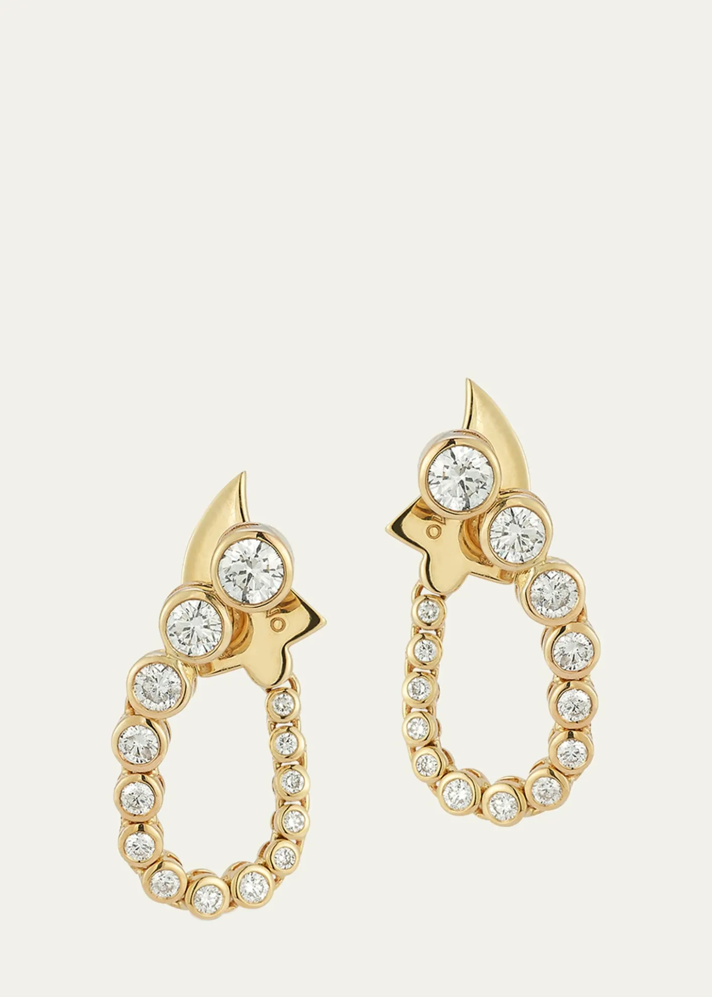 ONDYNFluorescence Earrings with Diamonds