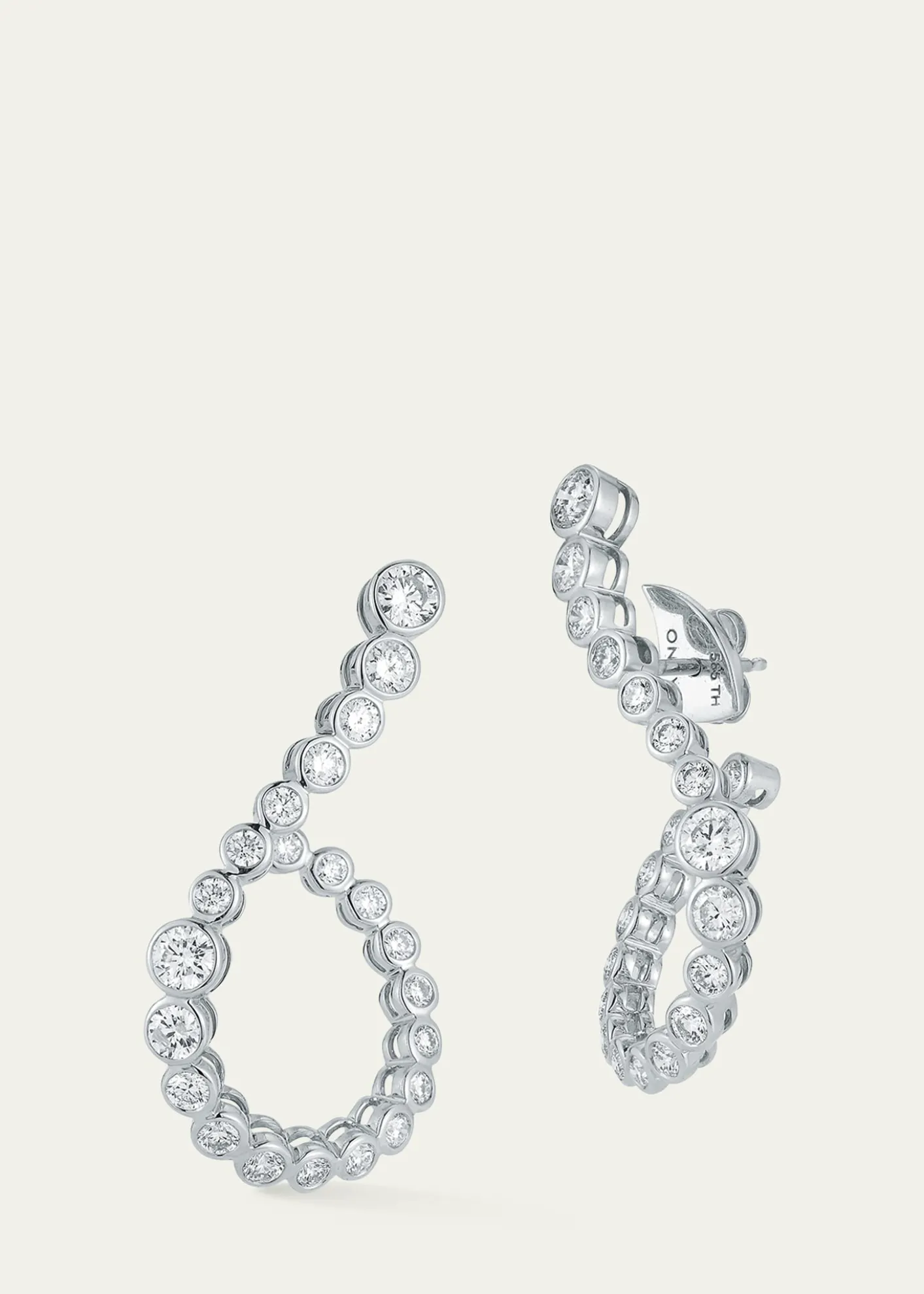 ONDYNHalo Hoop Earrings with Diamonds
