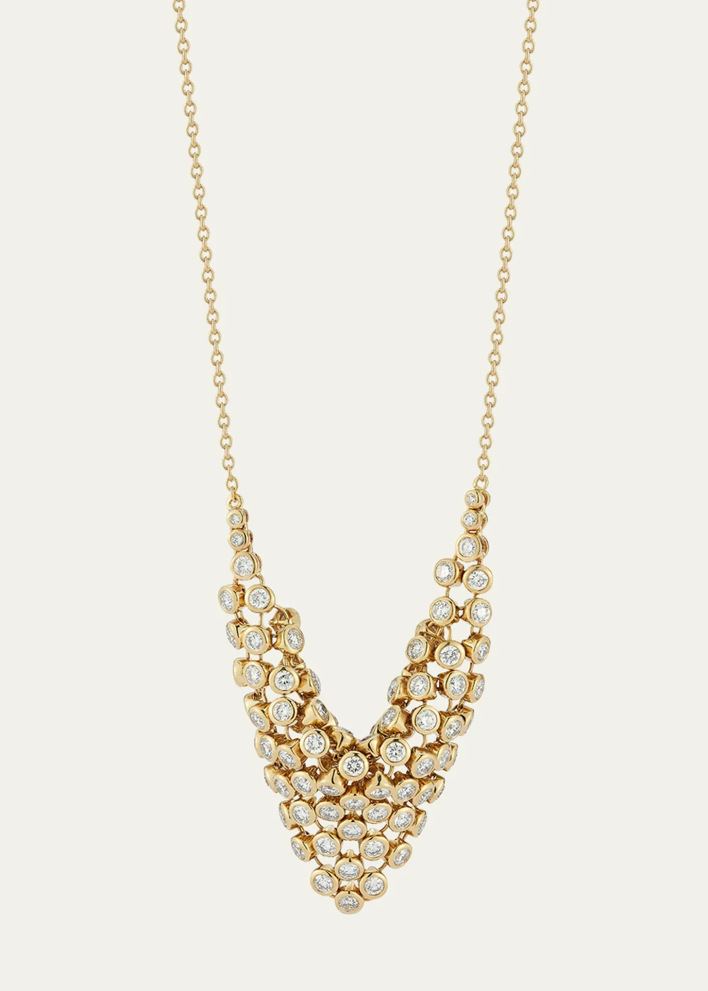 ONDYNLarge Diamond Bias Pendant Necklace, 22"L