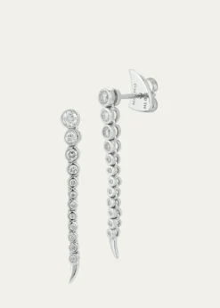 ONDYNShort Continuum Earrings with Diamonds