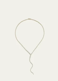 ONDYNVega Y Drop Necklace with Diamonds