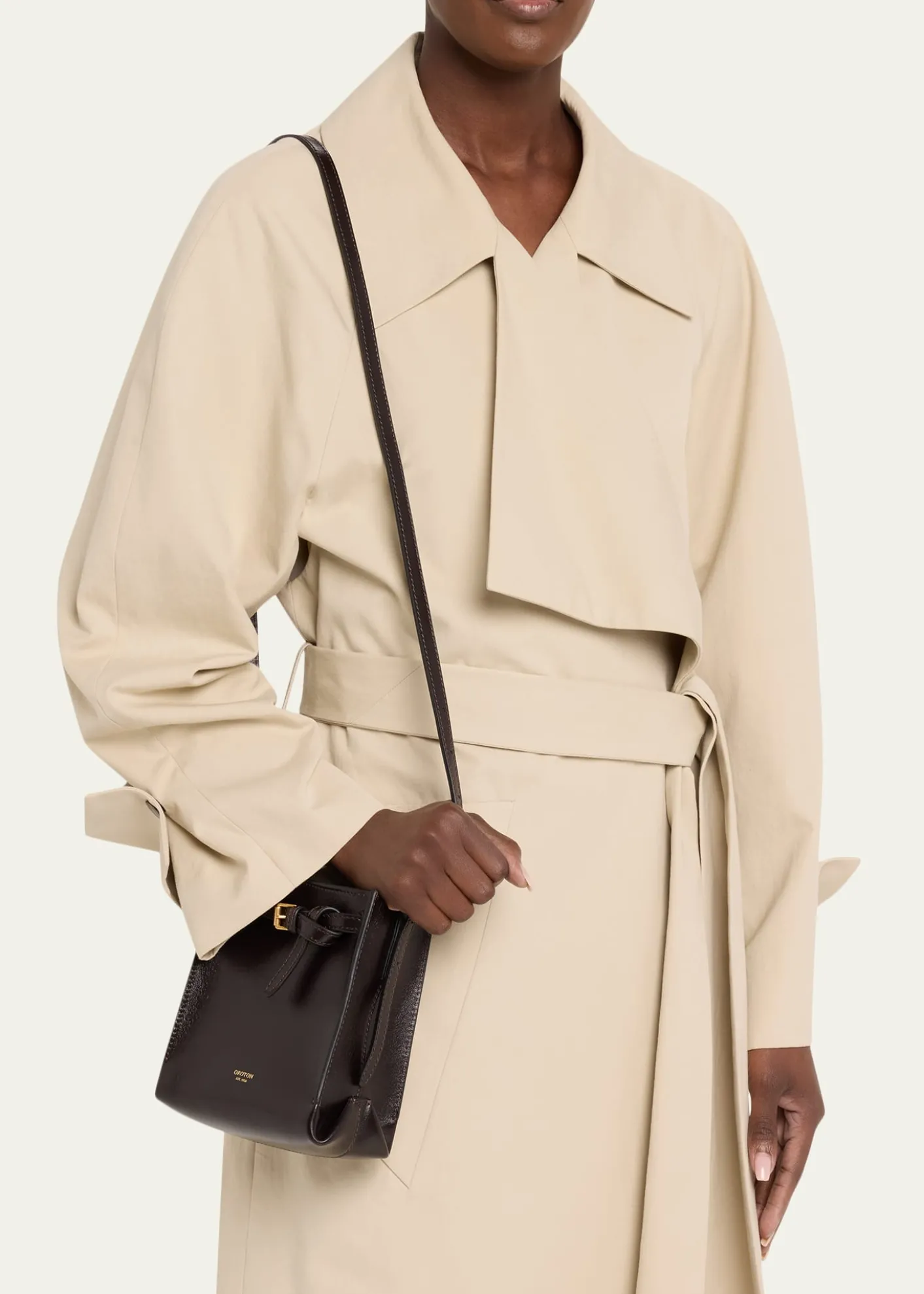 OrotonMargot Tiny Leather Bucket Bag