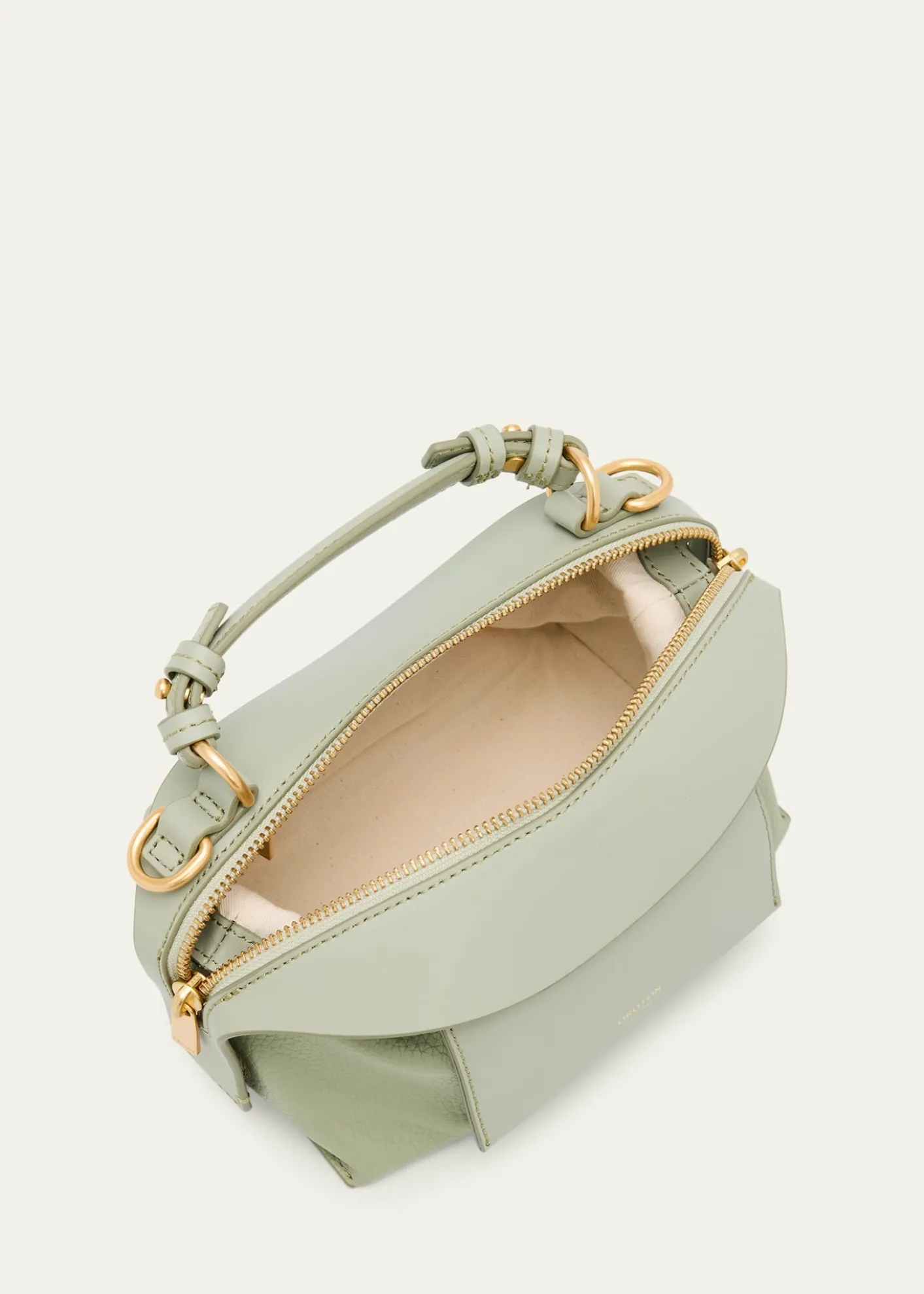OrotonMica Mini Leather Bowling Bag