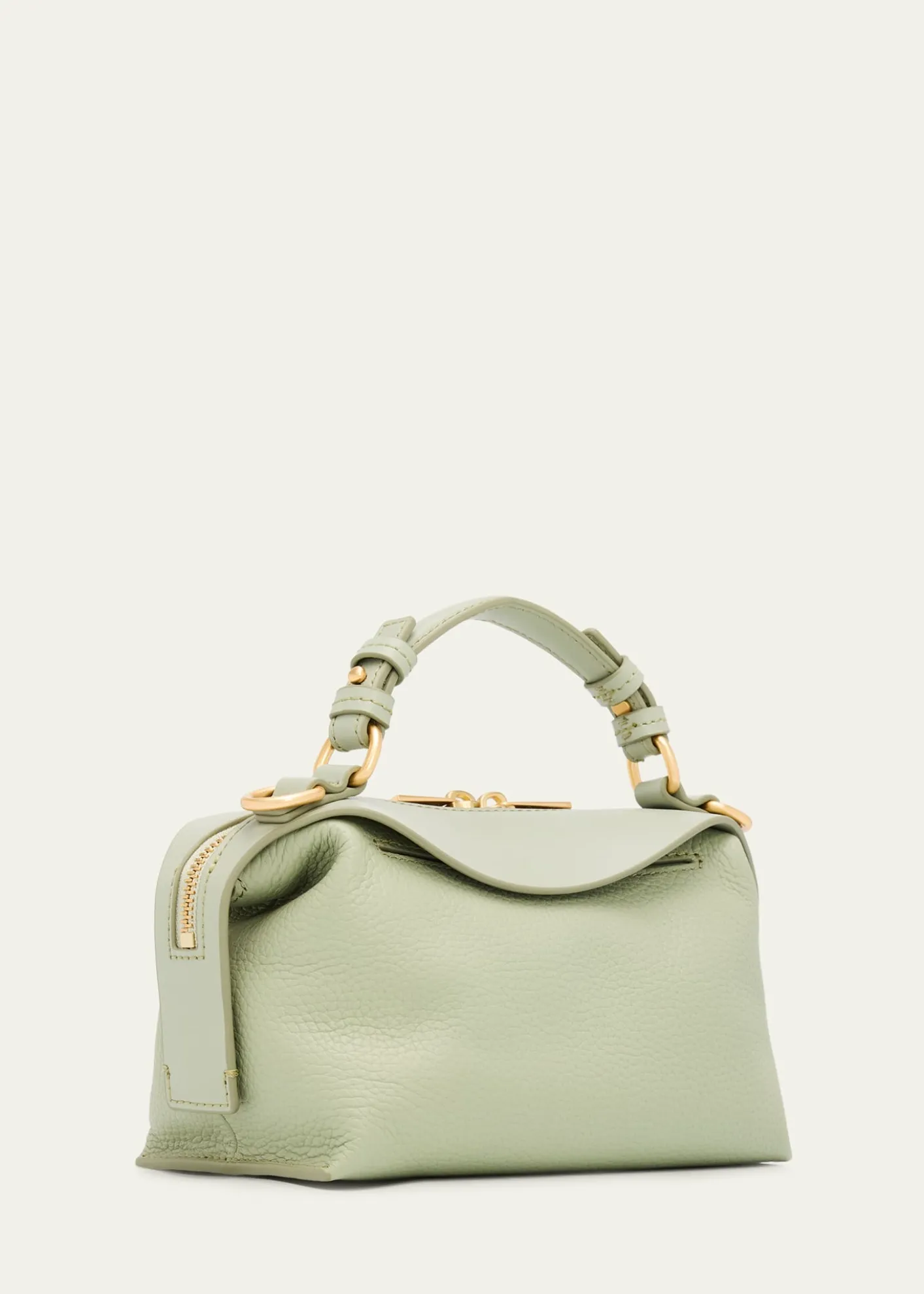 OrotonMica Mini Leather Bowling Bag