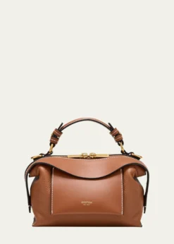 OrotonMica Mini Leather Top-Handle Bowler Bag
