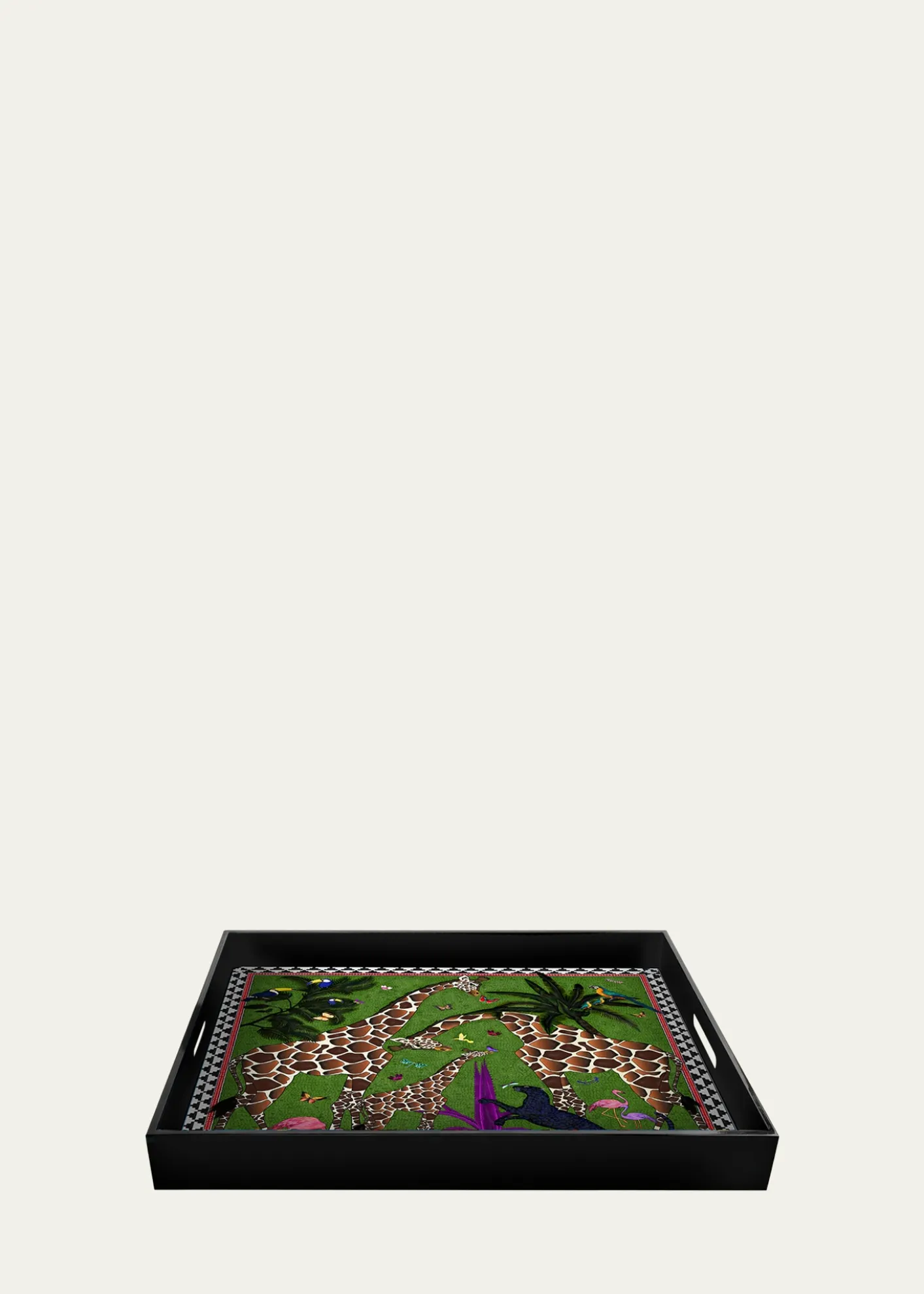 OrtigiaGiraffe Lacquered Square Tray