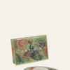 Ortigia1.4oz Fico D India Glass Plate & Soap Set
