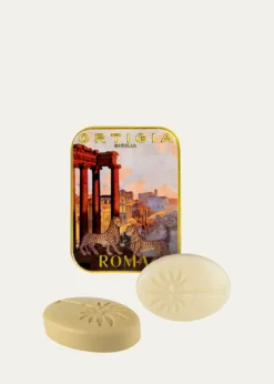 OrtigiaRoma City Bar Soap Tin, 2 x 0.9 oz.