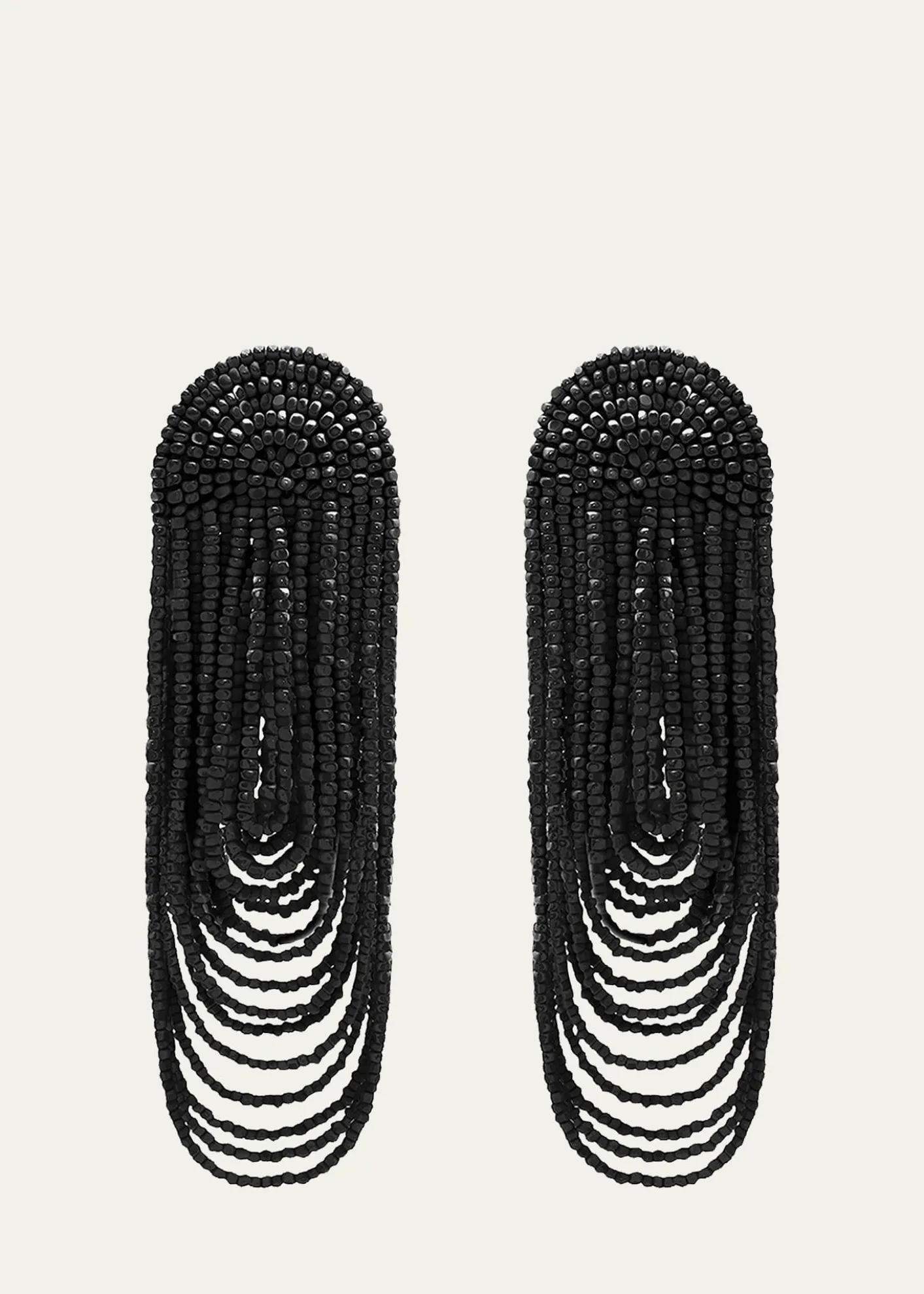 Oscar de la RentaBeaded Double Curtain Earrings
