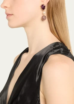 Oscar de la RentaCactus Crystal with Pearly Bead and Ball Earrings