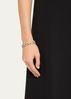 Oscar de la RentaCrystal Leaf Bracelet