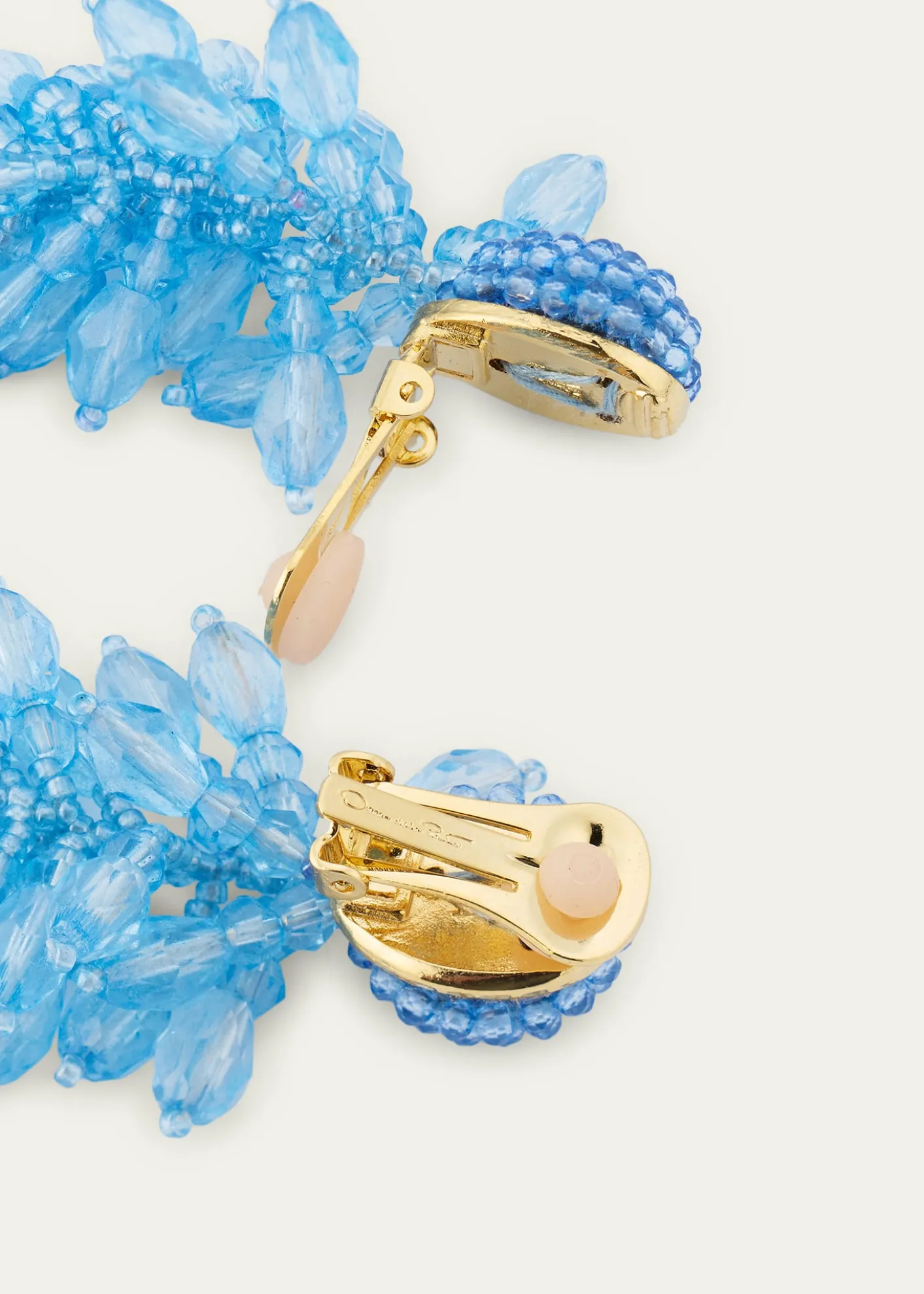 Oscar de la RentaBeaded Cascade Tassel Clip-On Earrings