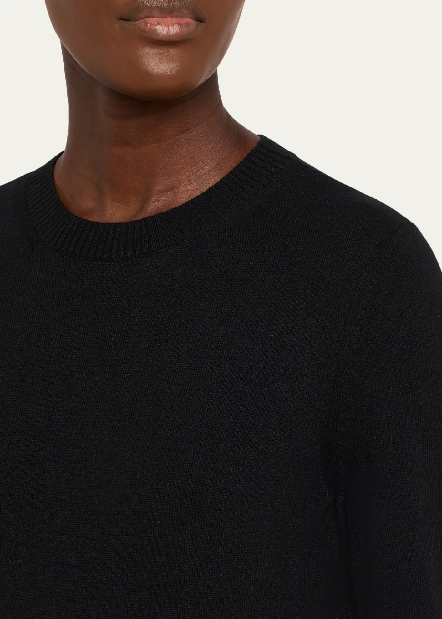 Oscar de la RentaCrewneck Cashmere Sweater With Removable Scarf