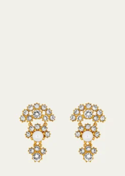 Oscar de la RentaCrystal Arch Drop Earrings