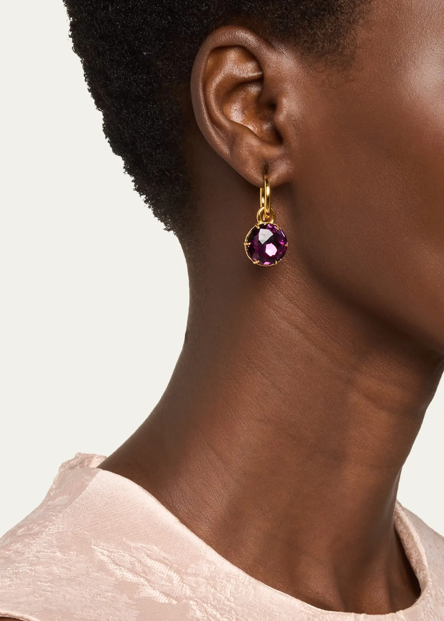 Oscar de la RentaCrystal Mini Hoop Earrings