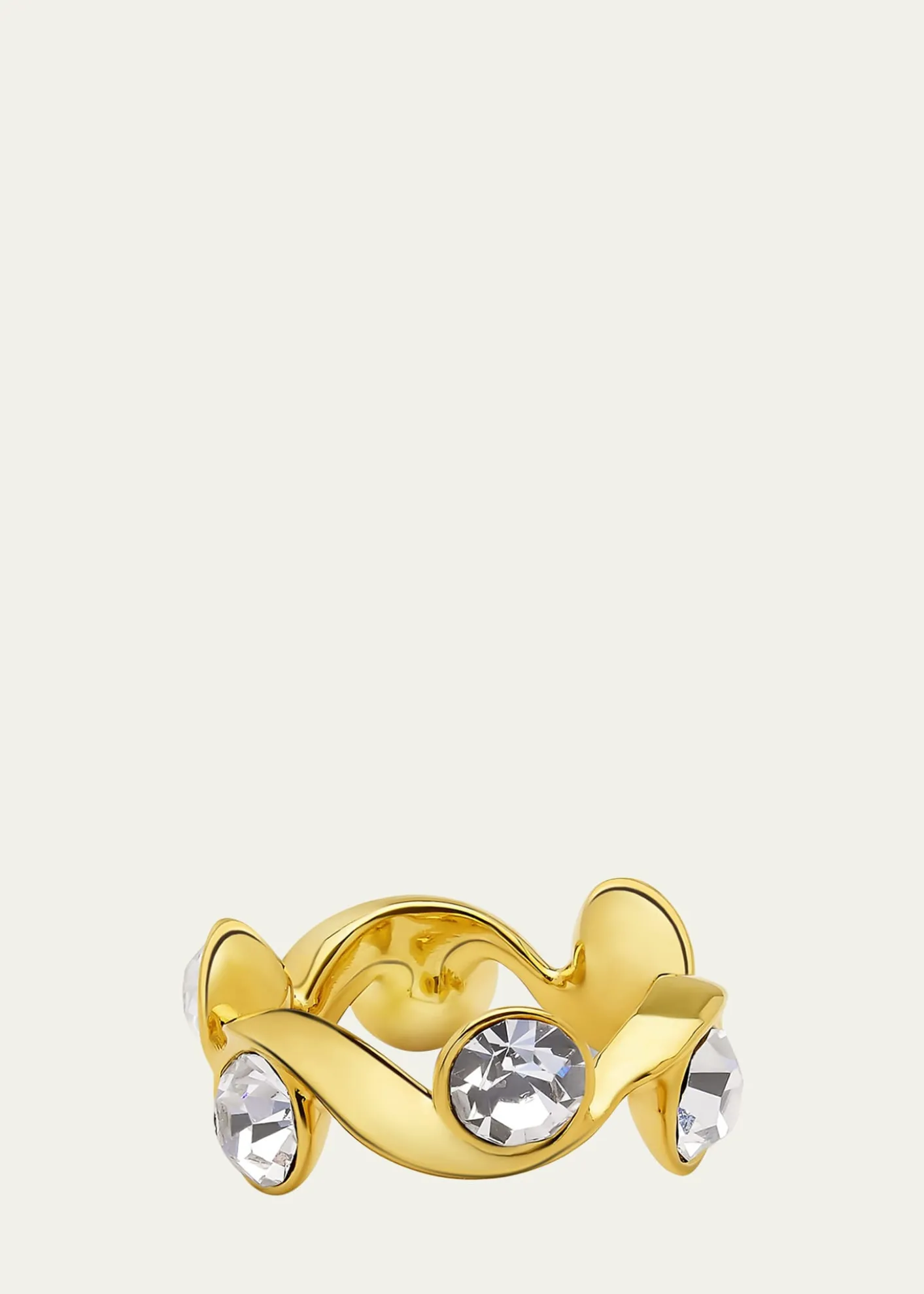 Oscar de la RentaCrystal Wave Ring