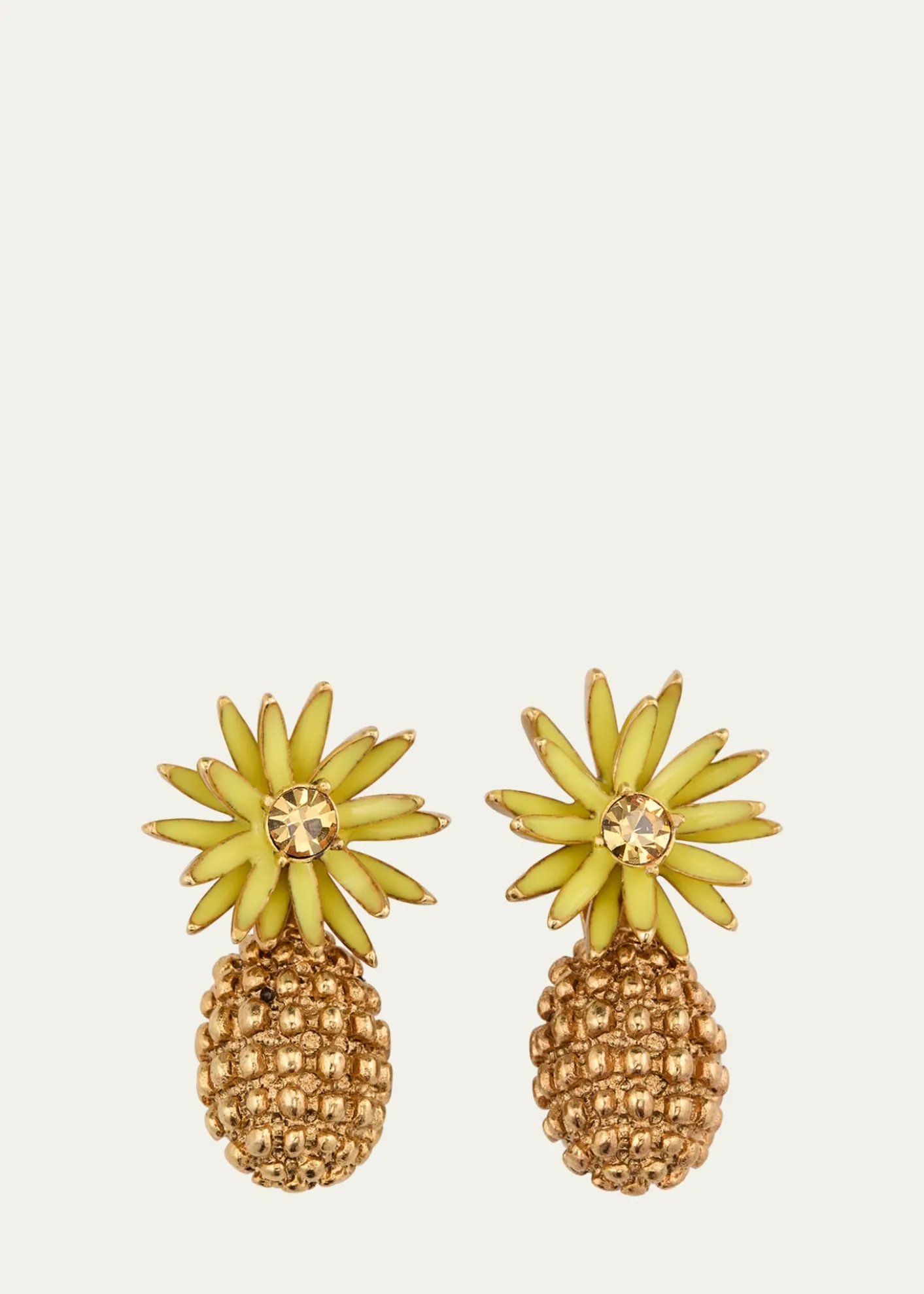 Oscar de la RentaFlower Post with Cactus Drop Earrings