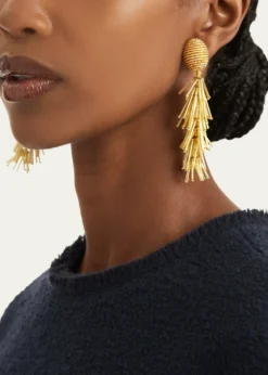 Oscar de la RentaFringe Tassel Earrings