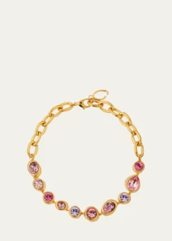 Oscar de la RentaHammered Stones Chain Necklace