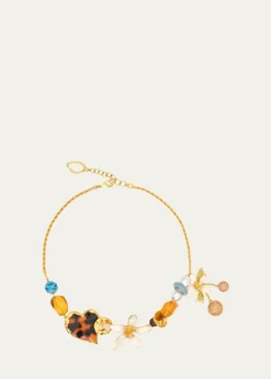 Oscar de la RentaOrange Blossom Charm Necklace