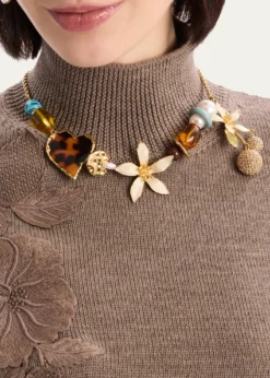 Oscar de la RentaOrange Blossom Charm Necklace