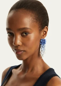 Oscar de la RentaPlexy Flowers Bouquet Earrings