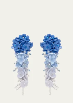 Oscar de la RentaPlexy Flowers Bouquet Earrings