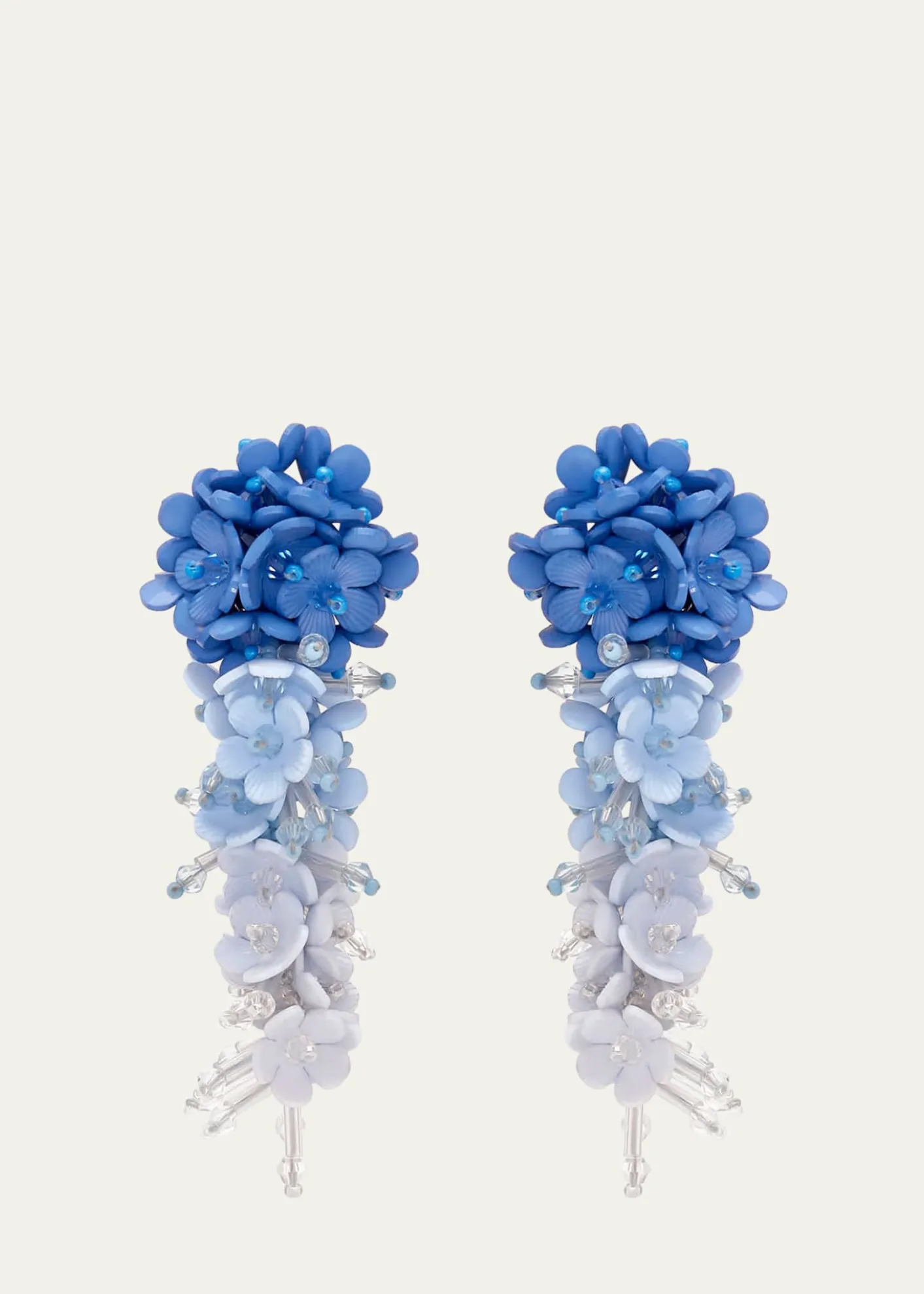Oscar de la RentaPlexy Flowers Bouquet Earrings