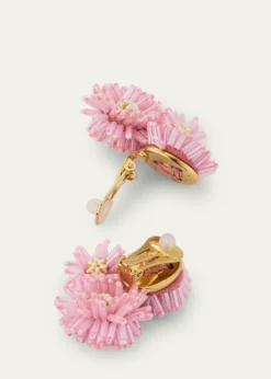 Oscar de la RentaPom-Pom Flower Stud Earrings