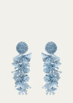 Oscar de la RentaSequin Tassel Drop Earrings