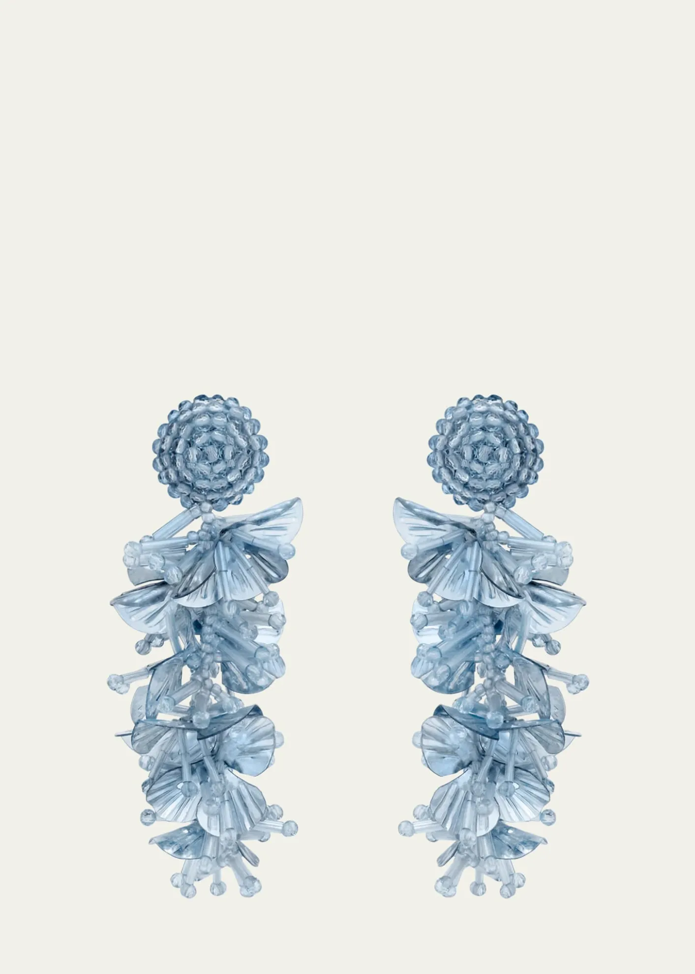 Oscar de la RentaSequin Tassel Drop Earrings