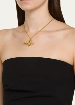 Oscar de la RentaSmall Bee Pendant Necklace