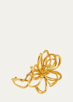 Oscar de la RentaWire Flower Cuff Bracelet