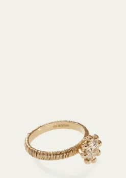 Oscar MassinBeaded Filigree 18K Recycled Yellow Gold and Lab Grown Diamond Ring