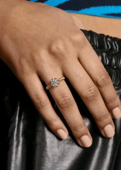 Oscar MassinBeaded Filigree 18K Recycled Yellow Gold and Lab Grown Diamond Ring